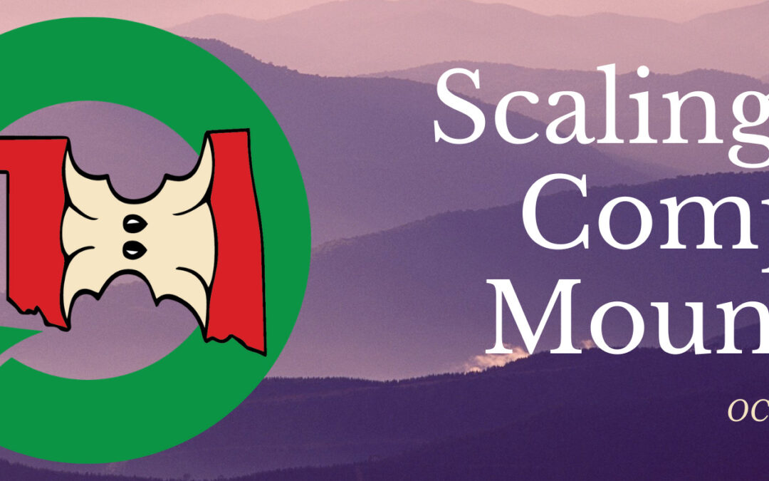 Scaling the Compost Mountain 2020 conference banner simplified