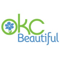 OKC Beautiful green and blue logo